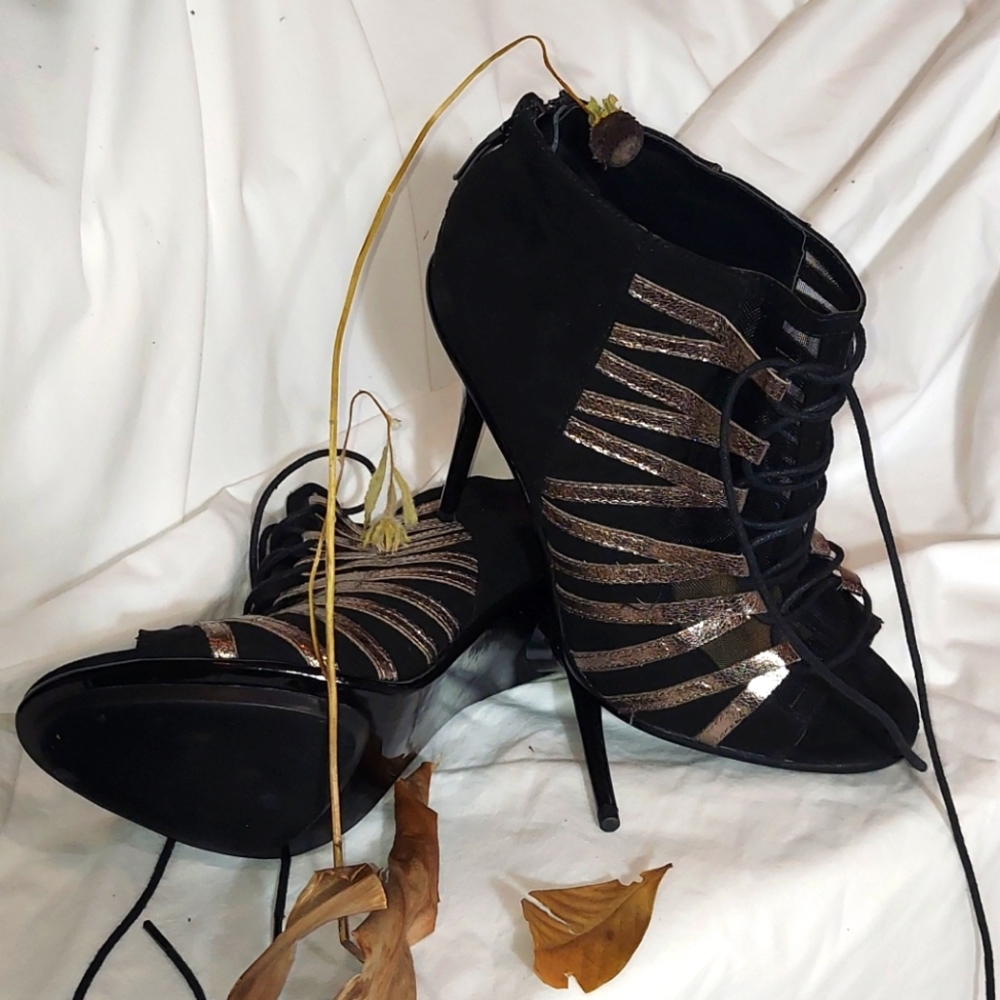 GX by Gwen Stefani black heeled sandal